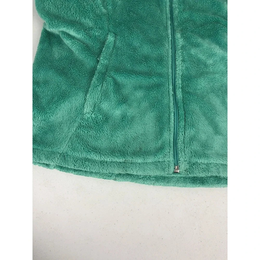 The North Face Girls XL Osalita Jacket Green Fleece Soft Cozy